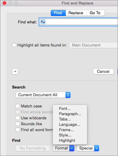 finding document inspector on word for mac 2016